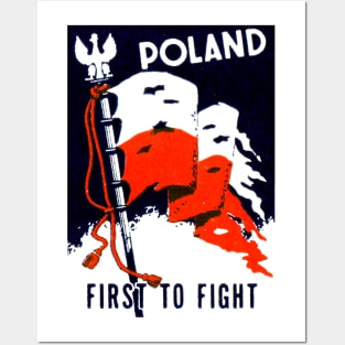 WWII Poland, First to Fight Posters and Art